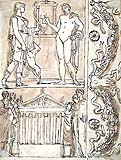 FELICE GIANI, Neoclassical Studies, pen